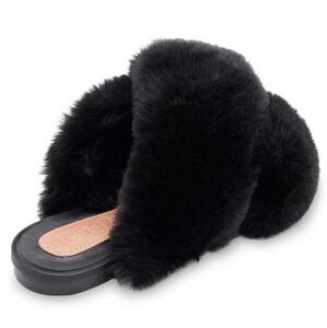 BCBGMaxazria Thea Slide Slipper 9.5 women‎ NWOT black